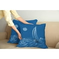 thumbnail image 3 of Ambesonne Blue Throw Pillow Cover 2 Pack, Sail Boat Ship, 20", Violet Blue, 3 of 6