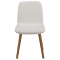 thumbnail image 3 of Bouclair Oatmeal Fabric and Wood Dining Chair, 3 of 7