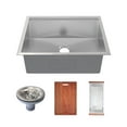 thumbnail image 2 of Rivage 30 x 19 Single Basin Undermount Kitchen Workstation Sink, 2 of 14