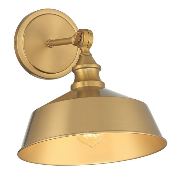 Trade Winds Grady 1-Light Wall Sconce in Natural Brass