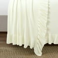 thumbnail image 4 of Lush Decor Reyna Soft Knitted Ruffle Blanket/Coverlet White Single 88X88, 4 of 11