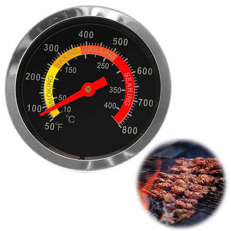 BBQ Barbecue Temperature Gauge Grill Pit Thermometer Fahrenheit for Barbecue Meat Cooking Beef Pork Lamb