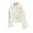 Beige, variant on Women's Long Sleeve Fashion Business Casual Double Breasted Blazer Button Short Casual Suit Jacket Black Small