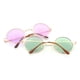 thumbnail image 3 of BRIGHTFUFU Gafas de sol redondas de gran tamaño con protección UV400 Gafas retro para hombres Mujeres (Gafas de montura verde con montura dorada), 3 of 7