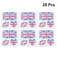 thumbnail image 3 of 25 Sheets Disposable National Flag Stickers Temporary Waterproof Cheering Tattoos National Flag Decal for Sports s (), 3 of 3
