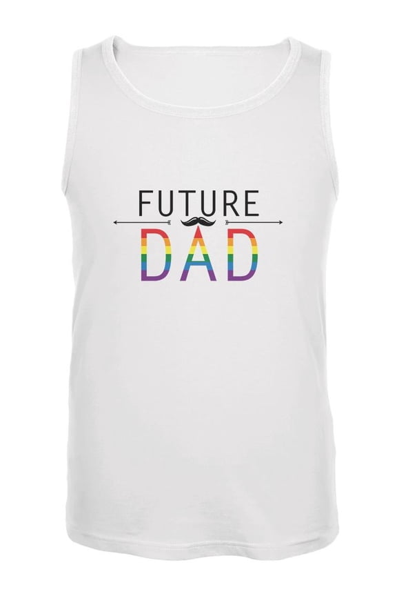 LGBT FUTURE DAD White Adult Tank Top