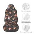 thumbnail image 4 of Wukai Mushroom Snail Full Set Car Seat Covers with Soft Padding Universal Auto Front Seats Protector and Cushion Mat, 4 of 5