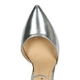 thumbnail image 4 of Breckelle CC50 Women Metallic Leatherette Pointy Toe Ankle Strap Stiletto Pump, 4 of 5