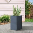 thumbnail image 2 of Durx-litecrete Lightweight Concrete Tall Light Granite Planter-Medium, 2 of 5
