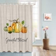 thumbnail image 5 of Fall Shower Curtain Pumpkin Harvest Shower Curtains for Bathroom Greatful Blessed Vintage Bath Curtains Sets for Autumn Thanksgiving Seasonal Bathroom Decor Polyester Fabric Waterproof 72 x 84 in, 5 of 6