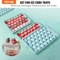 thumbnail image 2 of Ice Cube Tray, 3 Pack 170 Balls Mini Ice Cube Tray for Freezer, 2x33pcs and 1x104pcs Sphere Ice Cube Making for Chilling Cocktail Whiskey Tea Coffee, Include Ice Trays & Ice Bin & Scoop, 2 of 5