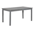thumbnail image 1 of Pemberly Row Contemporary Outdoor Wood Patio Dining Table in Gray Wash, 1 of 6