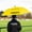 FORZA Yellow Football, variant on NET WORLD SPORTS Sports Umbrella | Windproof Double Canopy and Storage Sheath – Lightweight Fibreglass Frame with EVA Handle – Ideal for Football Golf Tennis Cricket