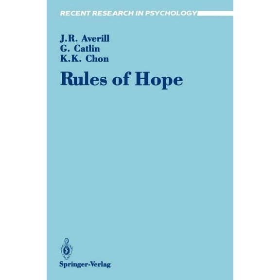 Recent Research in Psychology Rules of Hope, (Paperback)