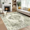 thumbnail image 2 of Neutral Living Room Rugs 2*6ft/5*7ft/6*9ft/8*10ft/9*12ft/10*13ft Washable, Soft Vintage Large Area Rugs for Bedroom Boho Farmhouse Low Pile Non-Slip Indoor Carpet Rugs for Living Room Dining Room Home, 2 of 7