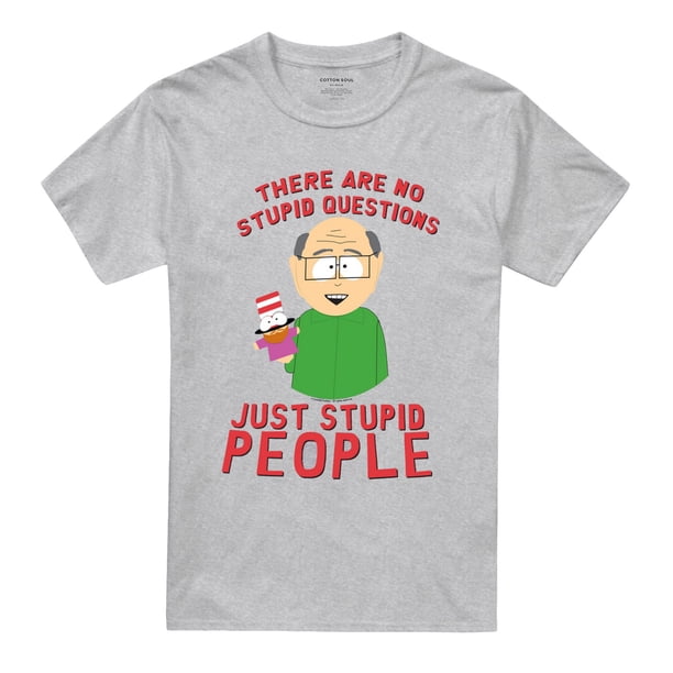 South Park - Camiseta de Sr. Garrison de Jaspeado para Hombre (Gris Deportivo)