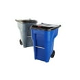 thumbnail image 6 of Rubbermaid Commercial FG9W2700BLUE Brute Outdoor 50 Gallon Square Plastic Rollout Container - Blue, 6 of 6