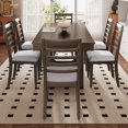 thumbnail image 6 of Aukfa 60"-78" Extendable Dining Room Table, Fits up to 8, Farmhouse Wooden Extension Table for Kitchen, Living Room, Italian Furniture, Brown, 6 of 8