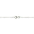 thumbnail image 4 of 925 Sterling Silver 0.5mm Flat Cable Chain 16 Inch, 4 of 5