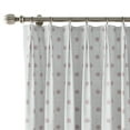 thumbnail image 3 of TWOPAGES Linen Blend 42 X 84 Inches Long Curtain 1 Panel Pinch Pleat Light Filtering Print Curtain for Kids Room, Dot Pink, 3 of 6