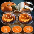thumbnail image 2 of Ninonly 26Pcs Halloween Pumpkin Carving Kit,with 24 PCS Stainless Steel Pumpkin Carving Stencils&2 Carving Tools, 2 of 7