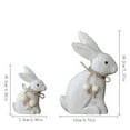 thumbnail image 3 of LEWEEN Easter Wooden Figurine, Creative Desktop Window Display Decor, Easter Decor For Children's Room Photography - Easter Decorations Home Decoration, 3 of 6