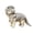 Gray, variant on Halloween Dinosaur Skeleton Dog , Plush Pet Dino Cosplay Outfit with Headpiece, Cute Fancy Dress for Small Medium Dogs, for Halloween Party Holiday Photo Props