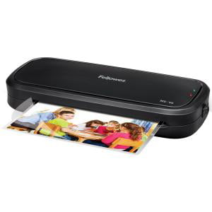 Laminator for light use in home or home office. Laminates documents and photos up to 9