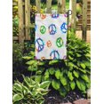 thumbnail image 2 of POGLIP Colorful Sign Pattern Peace Symbol in Watercolor Splashes Paint Rainbow Garden Flag Decorative Flag House Banner 28x40 inch, 2 of 2