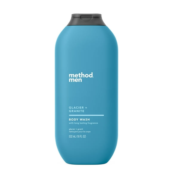 Method Men Gel Liquid Body Wash, Glacier + Granite, 18 fl oz