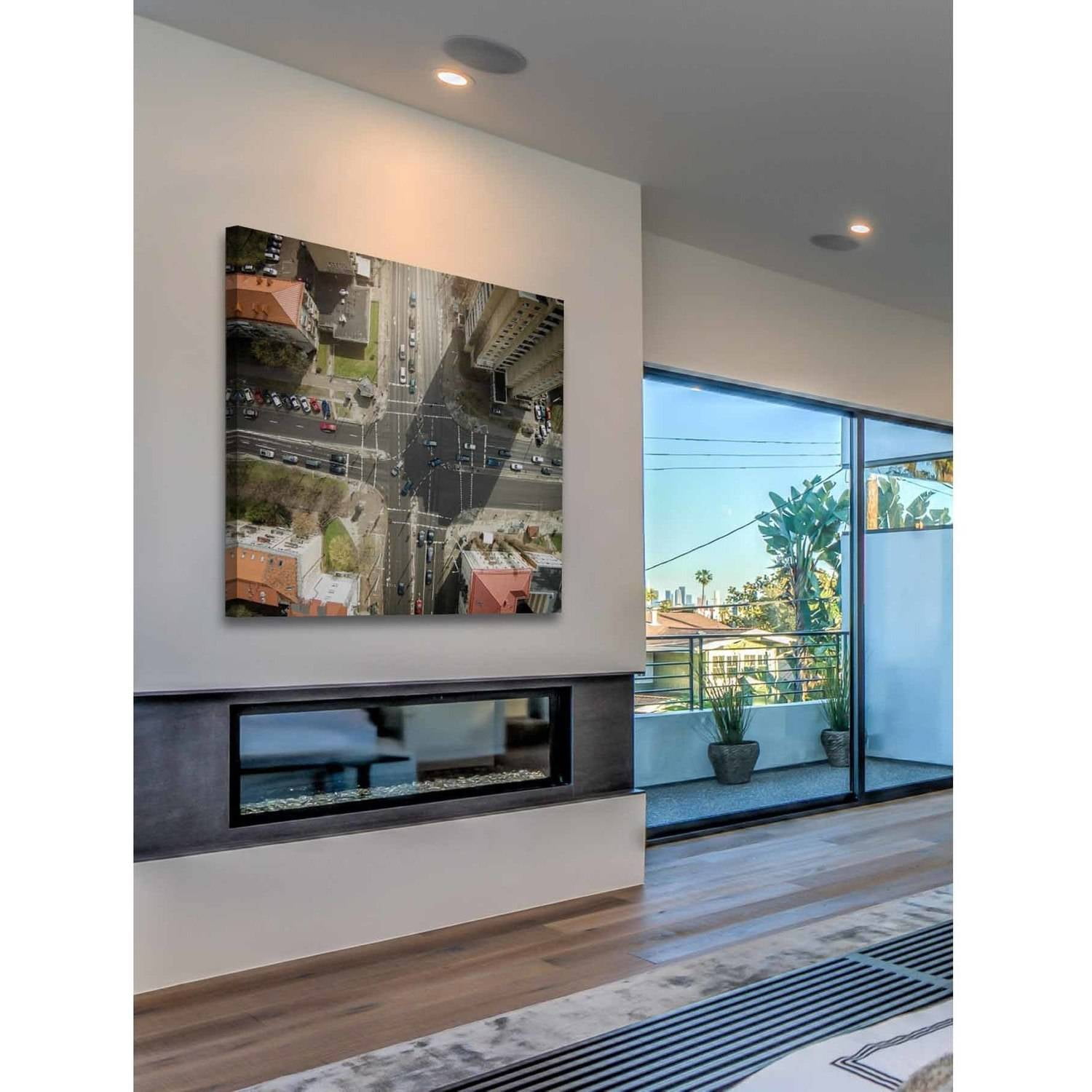 Marmont Hill "Intersection" by Karolis Janulis Painting Print on Wrapped Canvas
