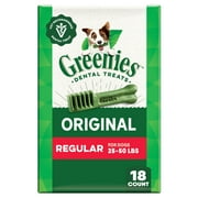 Greenies Original Flavor Adult Natural Dental Dog Treats Regular Size, 72 oz Pack (72 Count)