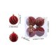 thumbnail image 3 of 6CM Flocked Christmas Balls Hanging Balls Glitter Plastic Balls Christmas Tree Ornament Set Of Four, 3 of 6