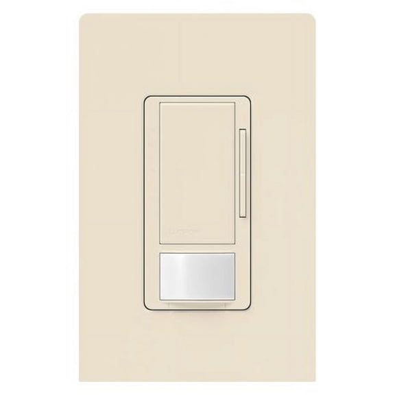 LUTRON MS-Z101-LA Occ/Vac Dimmer Snsr,Wall,Light Almond