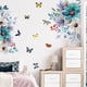 thumbnail image 2 of Calcomanía de pared Flores coloridas Mariposas JAMW Sencillez, 2 of 5