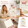 thumbnail image 4 of Standing Desk Calendar with Flip Clip Holder, 2026- 2027 Monthly Planner with US Holidays Daily Note & Home Planning Function, 4 of 5