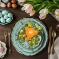 thumbnail image 4 of HongHeng 1Pc Easter Candle Rings Wreath Decor Spring Candle Rings Wreaths for Pillars 9.8" Easter Eggs Candle Holder Wreaths for Front Door Spring Holiday Home Table Centerpiece, 4 of 6