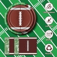 thumbnail image 3 of Football Party Supplies Serve 25, 100Pcs Football Plates and Napkins, Disposable Paper Touchdown Dinner Tableware for Football Birthday Party Football Game Day Tailgate Party Decorations ﻿, 3 of 4