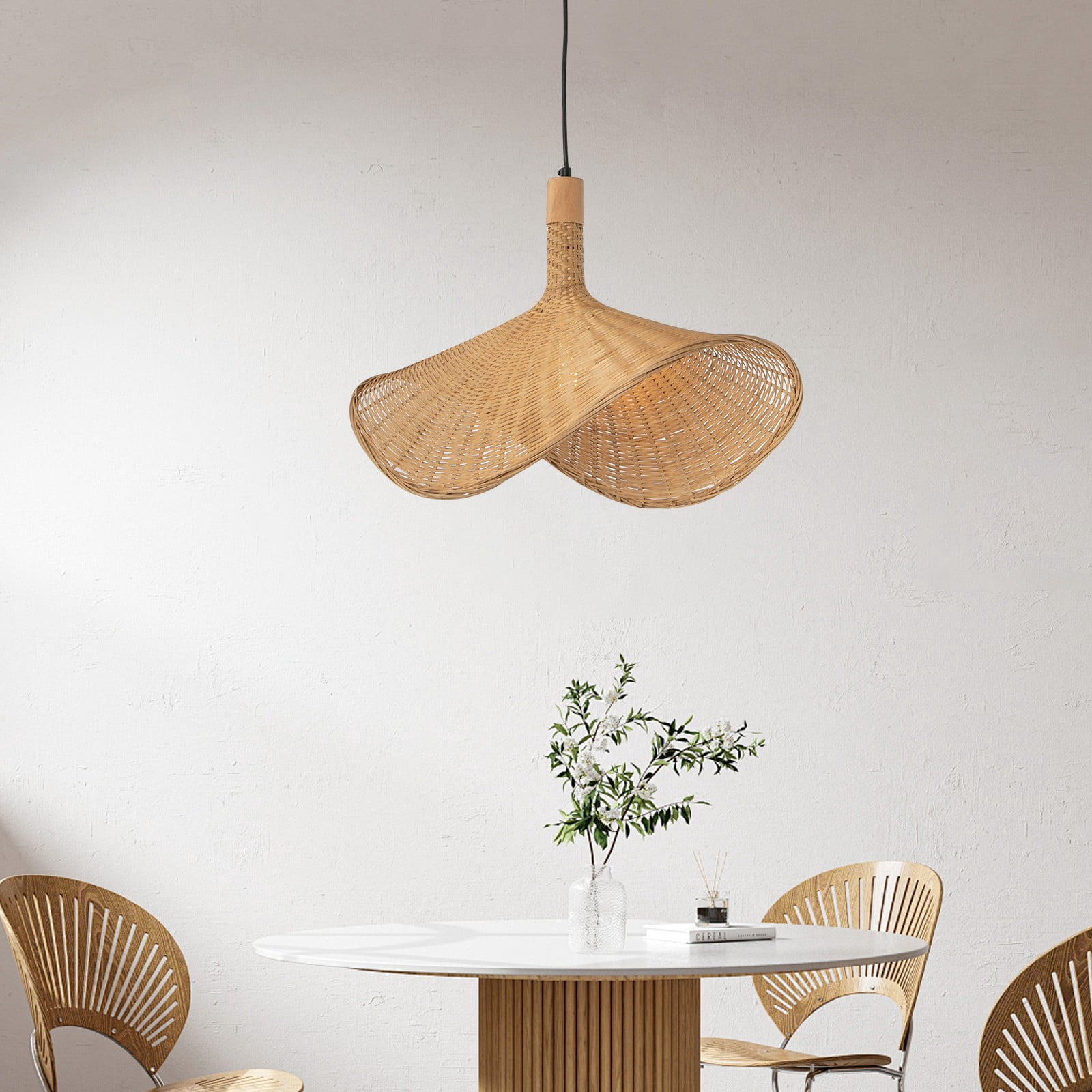 Pendant Light, Woven Hanging Light Fixtures, Ceiling Lamp for Dining Room Kitchen Entryway for the Dining Room, Kitchen Island, Living Room, Bedroom (Not Included Bulb)