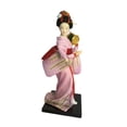 thumbnail image 2 of Muñeca de geisha japonesa con kimono Figura de geisha Escultura artesanal de 23 cm (9 pulgadas) Estatua de niña Estilo B, 2 of 9