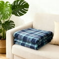 thumbnail image 5 of COM1950s Soft Fleece Throw Blanket,Cozy and Warm Nap Blanket for Sofa Bed and Camping,Lightweight Striped Design for All Season Use, 5 of 8