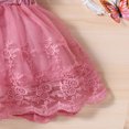 thumbnail image 4 of Vestido Floral De Encaje De Verano Para NiñAs PequeñAs Ropa De Princesa Con Manga De Plumas, 4 of 4