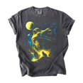 thumbnail image 2 of Frog Howling at the Full Moon Graphic T-Shirt, Retro 90s Cottagecore Forest Pond Nature Lover Tee, 2 of 3