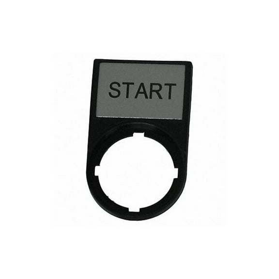 Eaton Legend Plate,Rectangular,Black M22S-ST-GB1