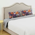 thumbnail image 3 of Yayeee Pillowcase Standard Size Set of 2 Satin Wrinkle Resistant Pillow Case, Purple Flowers, 3 of 7