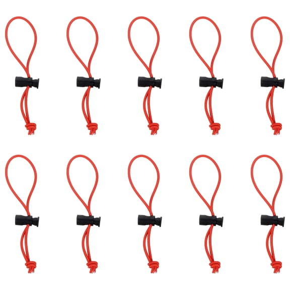 10pcs Elastic Cable Tie 5.9" Multipurpose Cable Tie, Red