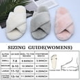thumbnail image 7 of LORDFON Open Toe Cross Band Womens House Slippers Fluffy Indoor Slip On Slippers, 7 of 7