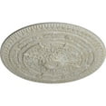 thumbnail image 3 of 37 1/2"OD x 3 3/8"P Naple Ceiling Medallion (Fits Canopies up to 3 3/8"), Hand-Painted Pot of Cream Crackle, 3 of 5