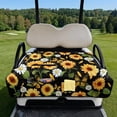 thumbnail image 2 of Yuyamidu Sunflowers Golf Cart Seat Cover Daisy Golfcart Seats Cushion for WOmen Club Car Seat Blanket Fits for 2 Person Seats Golf Carts, All Seasons Use, 2 of 8