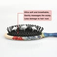 thumbnail image 5 of Hair Brush Pioneer Colorful Floral Cushion Base Hair Brushes Touch Paddle Double Sided Pattern Oval Hairbrush, 5 of 7